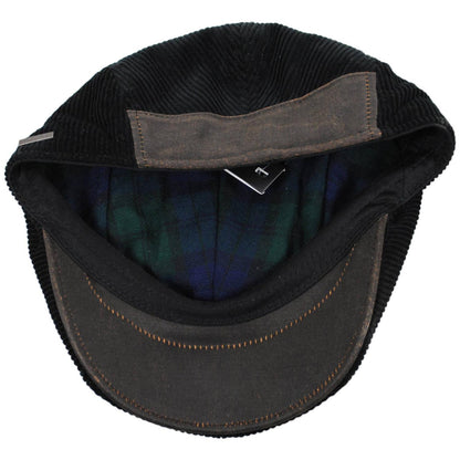 Dorfman Pacific | Philip Corduroy Ivy Cap | 160162 | under | BLACK