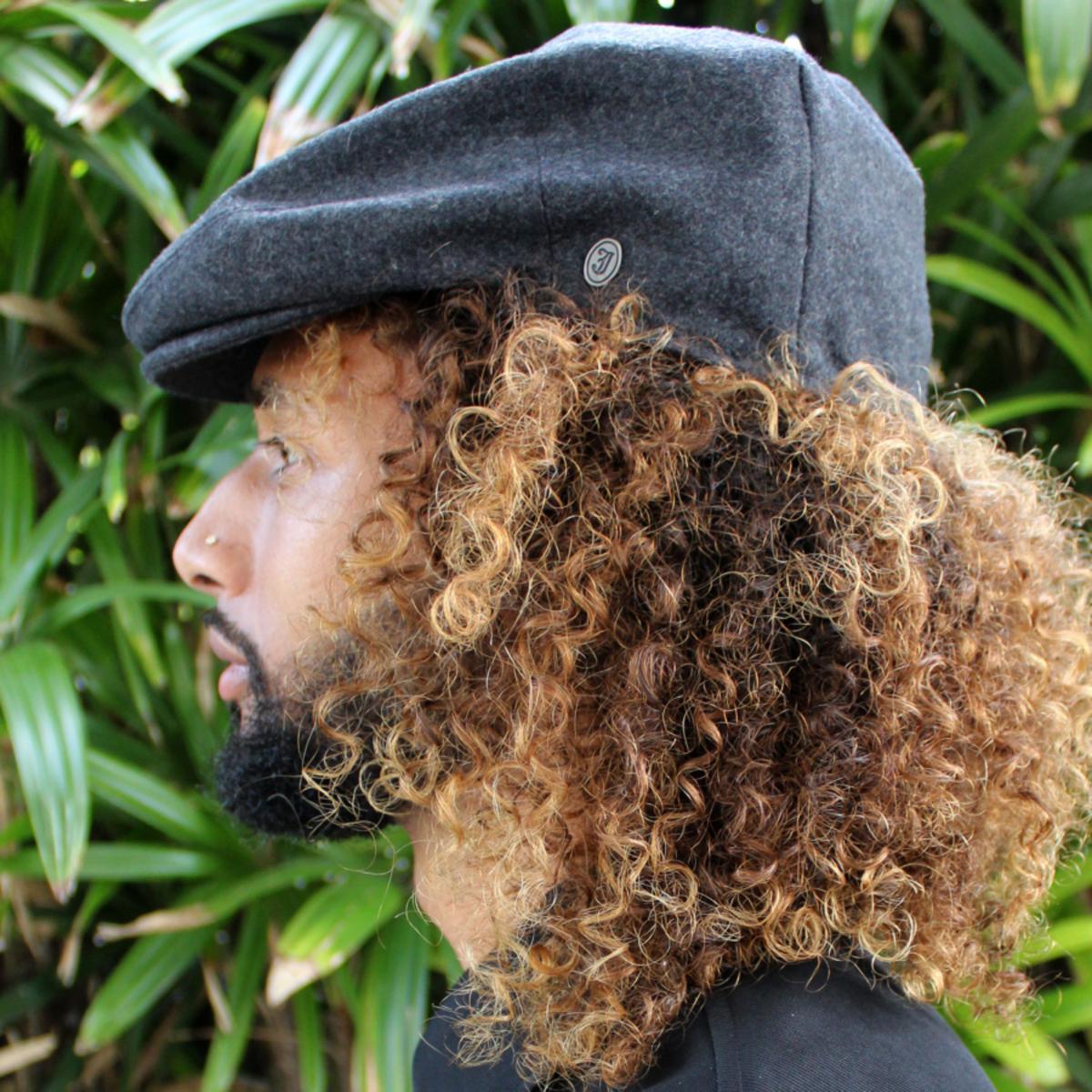 Jaxon Hats | Harlem Wool Blend Ivy Cap | 167733D | lsmtwo | CHARCOAL