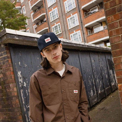 BRIXTON HATS | Trademark Cotton Snapback Baseball Cap | 201732 | lsmone | BLACK