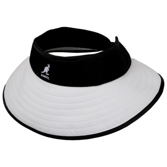 Kangol | Golf Sun Visor | 195606 | lead | BLACK/WHITE