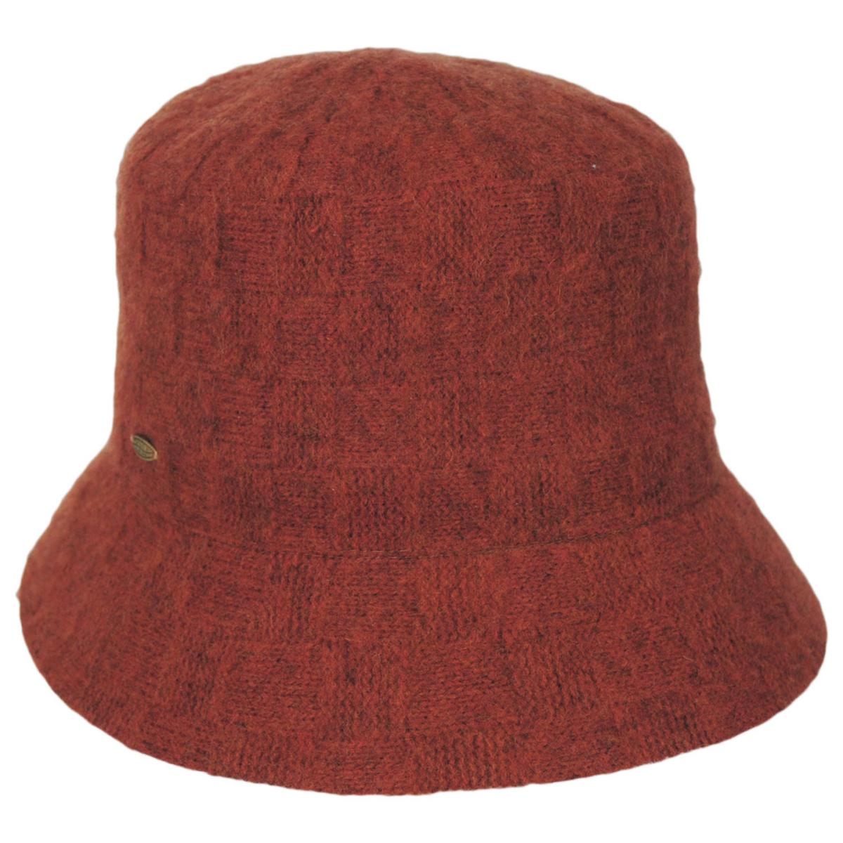 Scala | Everlee Wool Knit Bucket Hat | 106440 | lead | RUST
