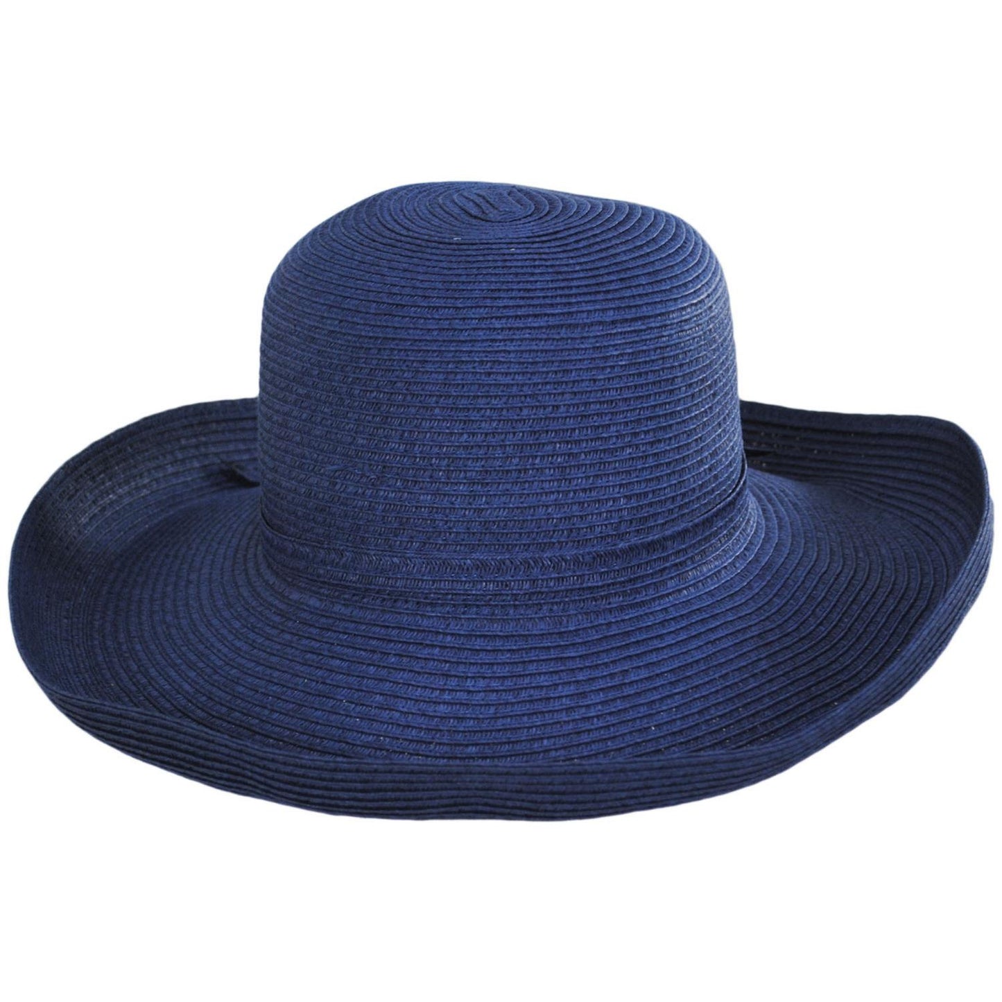 sur la tete | Traveler Toyo Straw Breton Sun Hat | 104200 | front | NAVY
