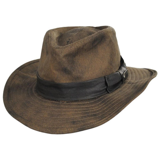 Indiana Jones | Timber Cloth Outback Hat | 140179 | lead | DARK BROWN