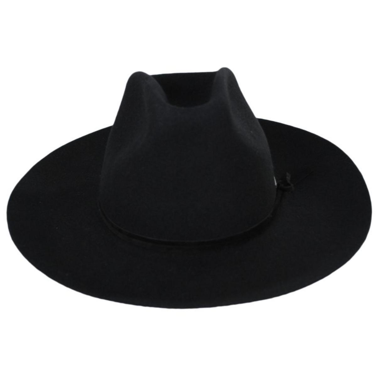 BRIXTON HATS | Sedona Reserve Wool Felt Cowboy Hat | 135652 | front | BLACK