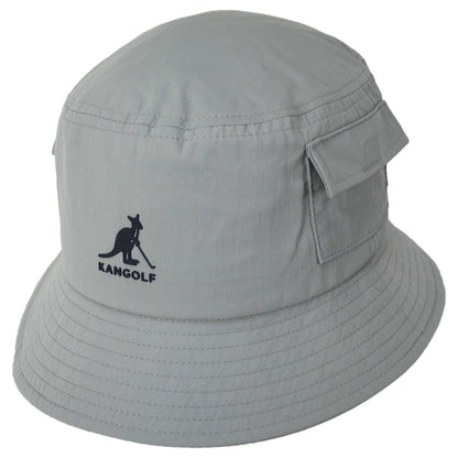 Kangol | Kangolf Nylon Lahinch Bucket Hat | 185842 | lead | GREY