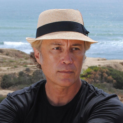 Jaxon Hats | Toyo Straw Diamond Crown Fedora Hat | 128503 | lsmthree | TAN