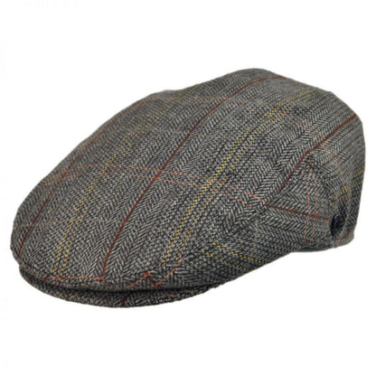 Jaxon Hats | Tweed Wool Blend Ivy Cap | 167752 | lead | BROWN/GREY