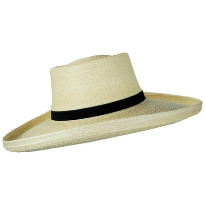 SunBody Hats | Sam Houston Planter Guatemalan Palm Leaf Straw Hat | 128202 | profile | NATURAL