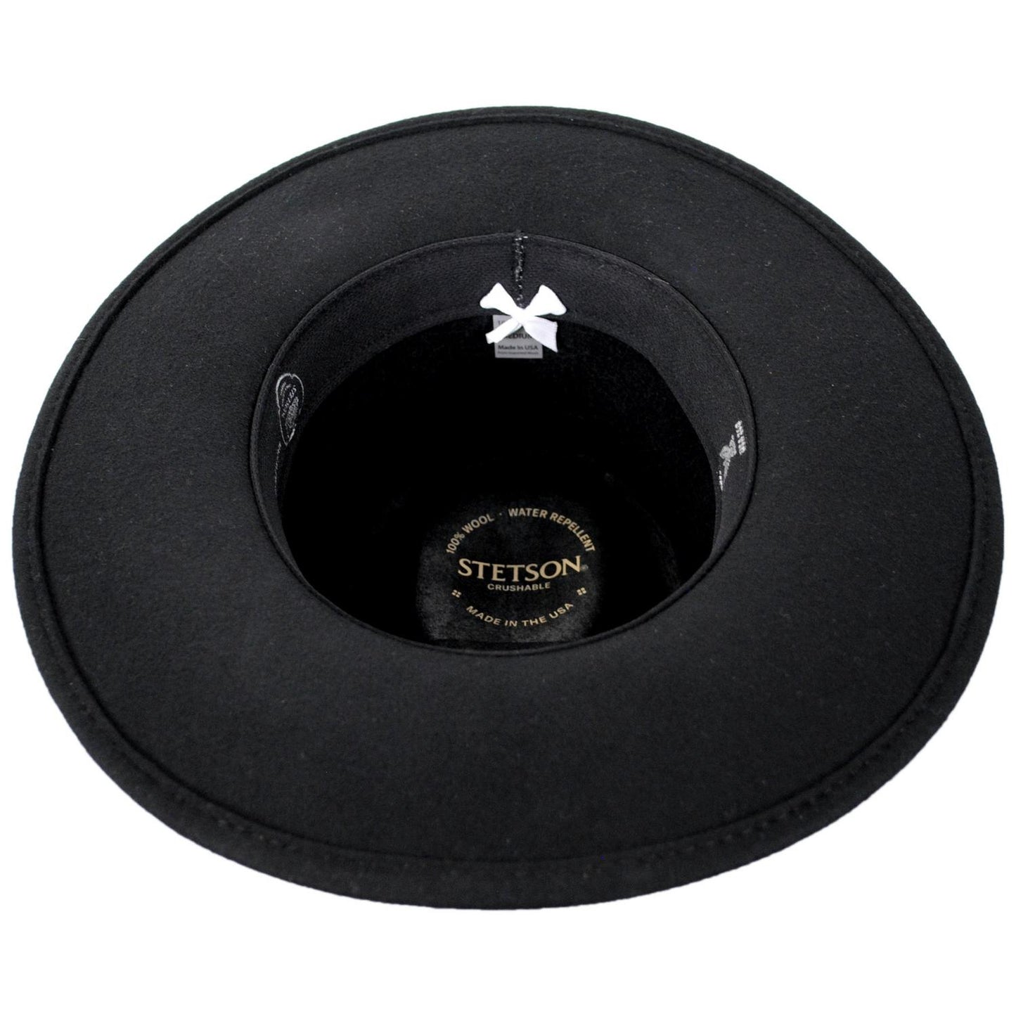 Stetson | USA 250th Bozeman Crushable Wool Felt Outback Hat | 130660 | under | BLACK