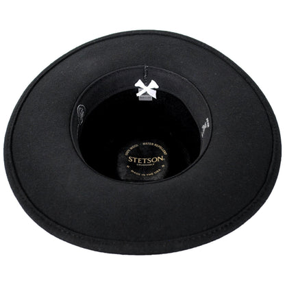Stetson | USA 250th Bozeman Crushable Wool Felt Outback Hat | 130660 | under | BLACK