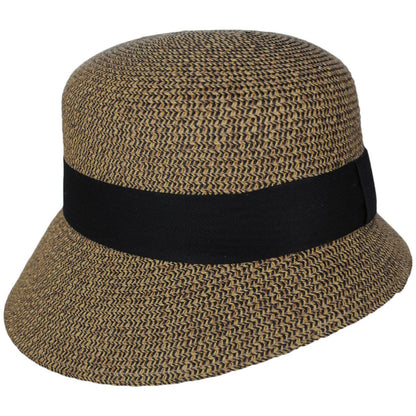 Toucan Collection | Asymmetric Toyo Straw Cloche Hat - Made to Order | 104859 | profile | HEATHER BLACK