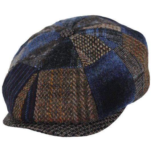 Stetson | Hatteras Patchwork Newsboy Cap | 160180 | lead | MULTICOLOR PATCHWORK