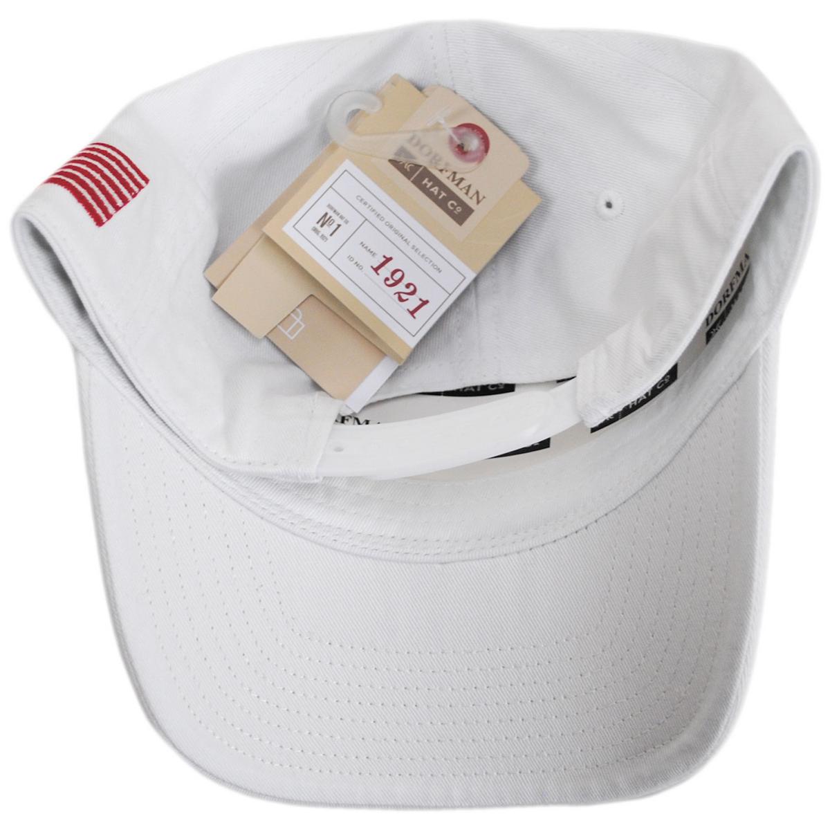 Dorfman Pacific | Top Gun Cotton Snapback Baseball Cap | 200195 | under | WHITE