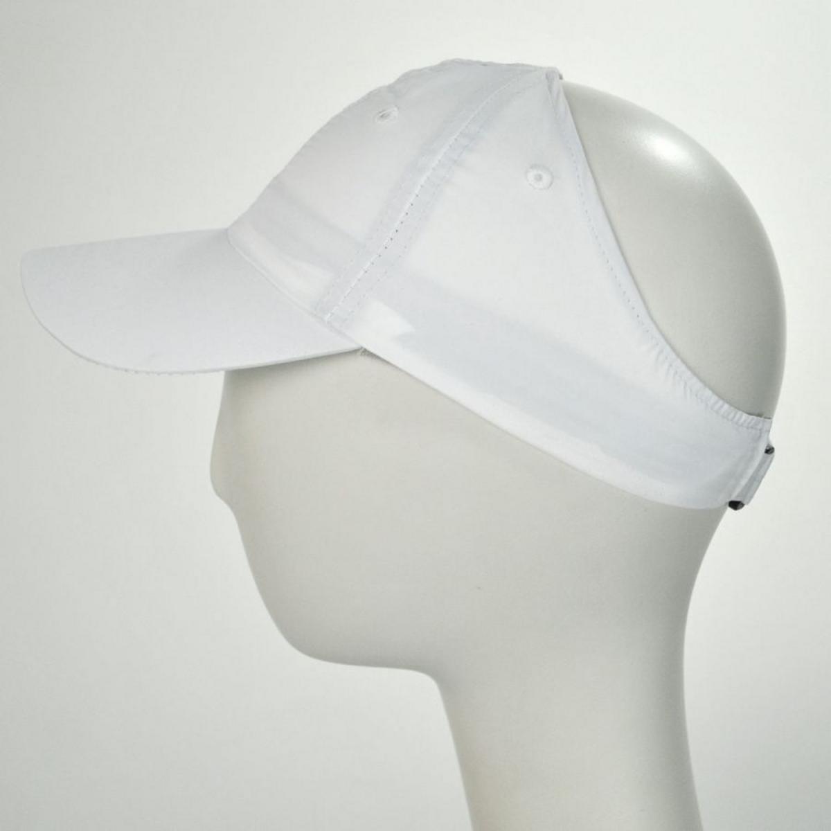 Chic Play | Genie Open Back Ponytail Baseball Cap | 401405 | profile | WHITE