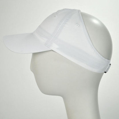 Chic Play | Genie Open Back Ponytail Baseball Cap | 401405 | profile | WHITE