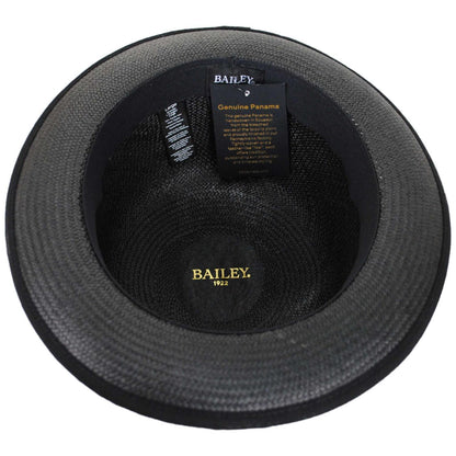 Bailey 1922 | Chaplin Panama Straw Bowler Hat | 127819 | under | BLACK