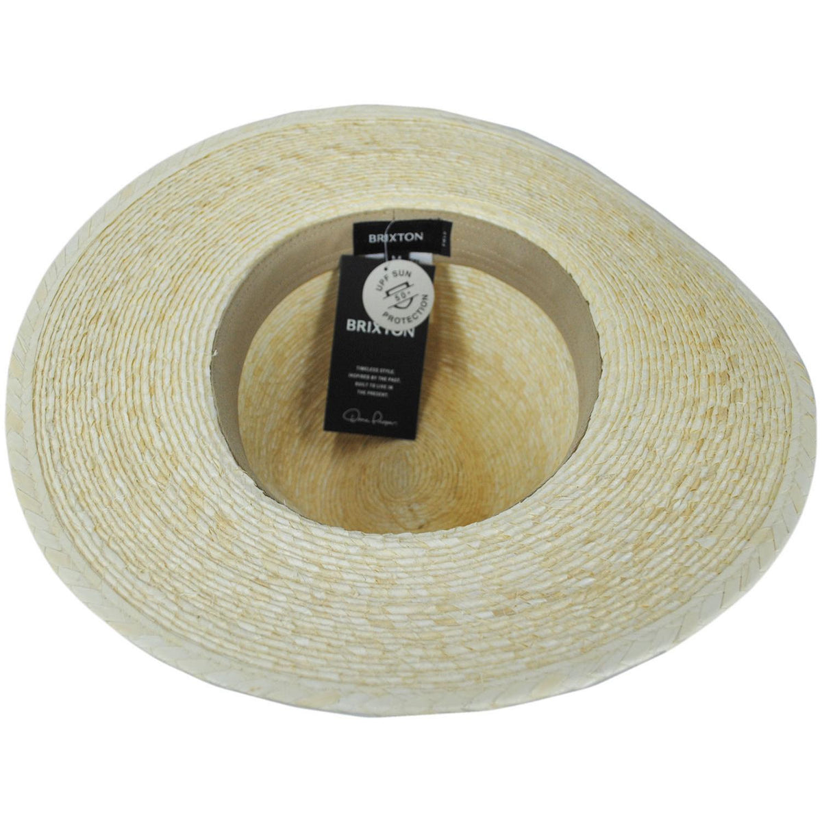 BRIXTON HATS | Field Proper Palm Straw Fedora Hat - FINAL SALE | 128337 | under | NATURAL/BROWN