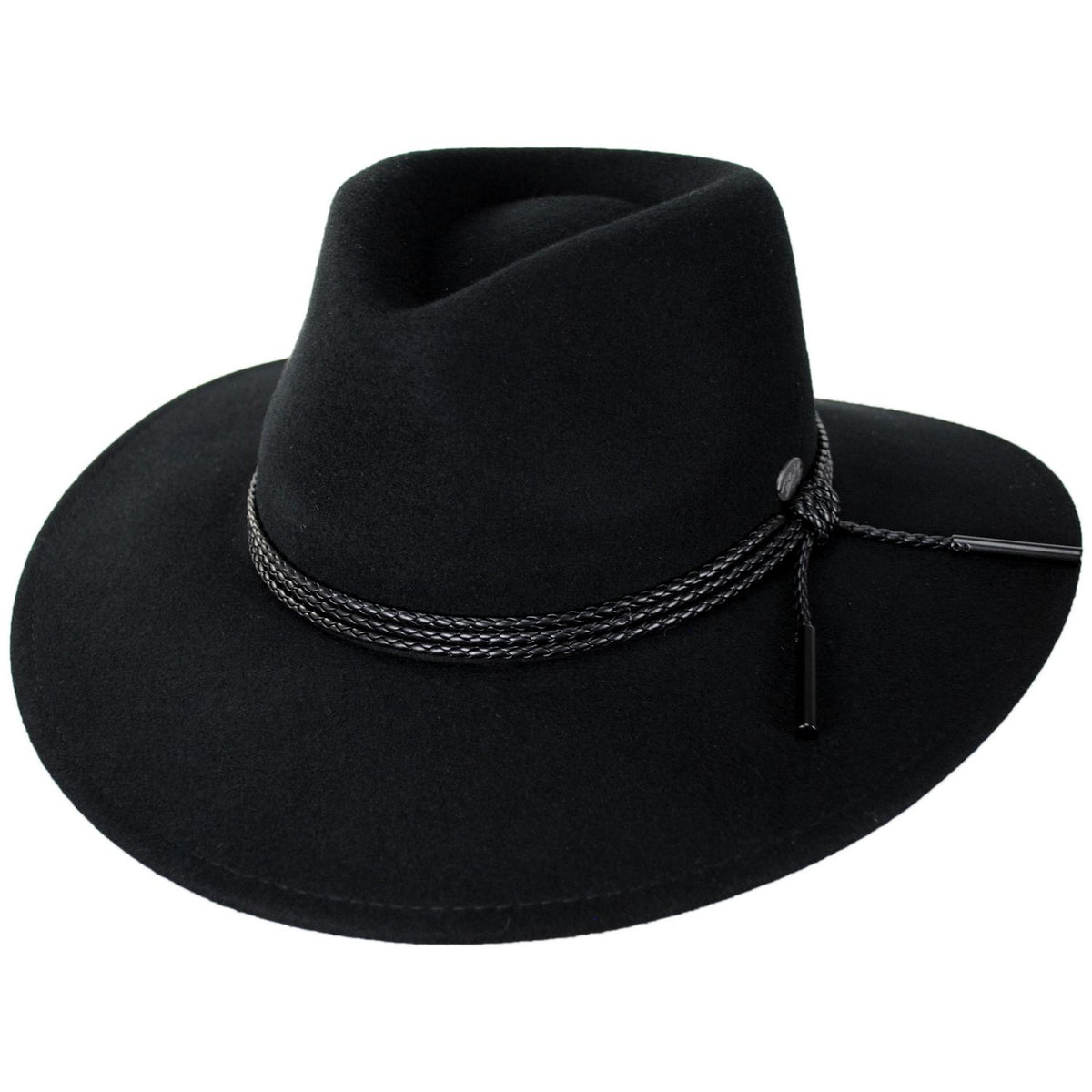 Bailey 1922 | Piston Wool Felt Aussie Hat | 130349 | lead | BLACK