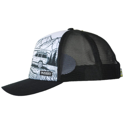 Sunday Afternoons | Never Lost Trucker Snapback Baseball Cap | 401286 | profile | NEVER LOST