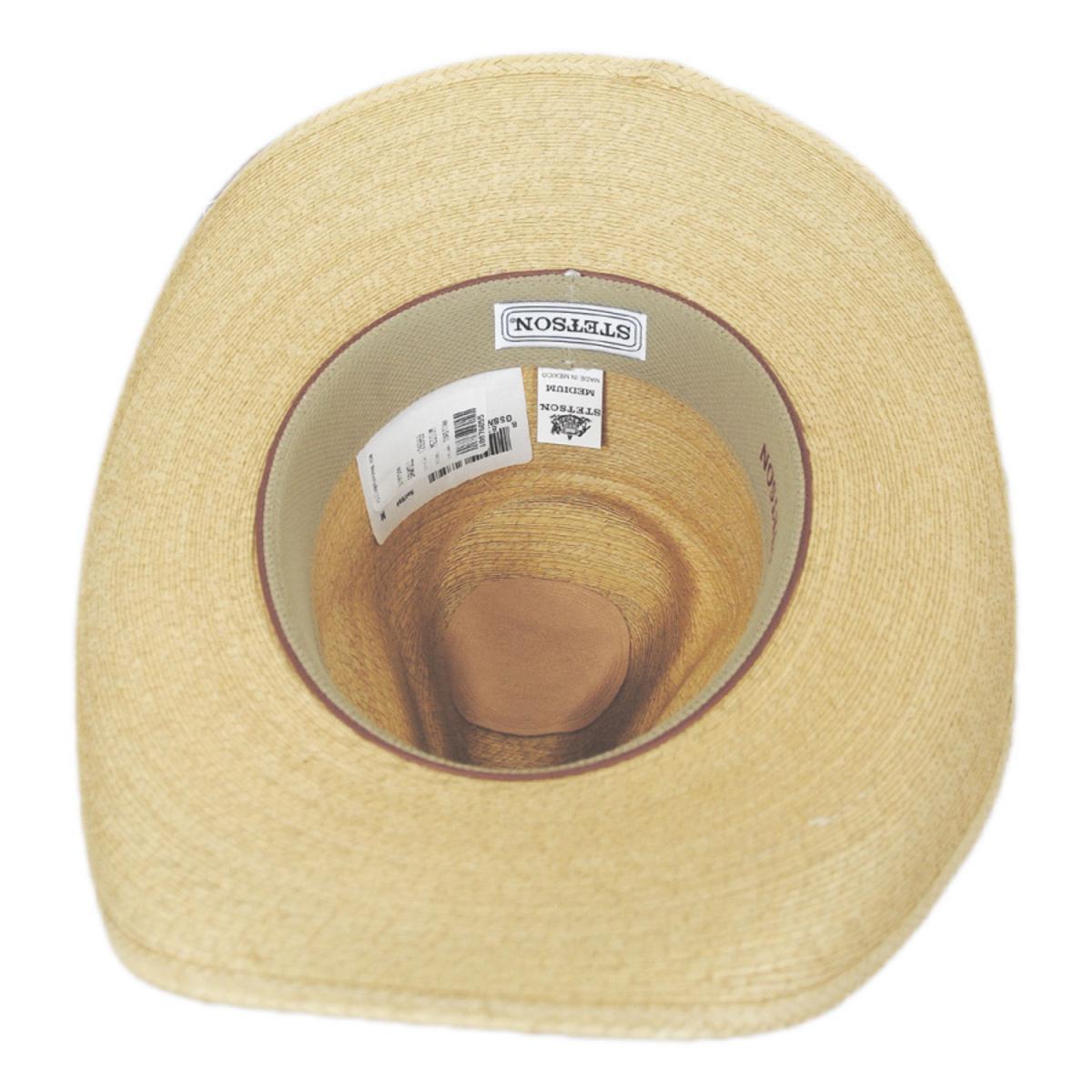 Stetson | Stetson Sawmill Palm Leaf Straw Western Hat | 126969 | under | TOASTED