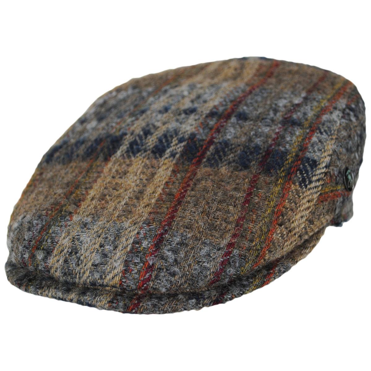 City Sport Caps | Donegal Tweed Wool Plaid Mix Ivy Cap | 175068 | lead | BROWN/GREY