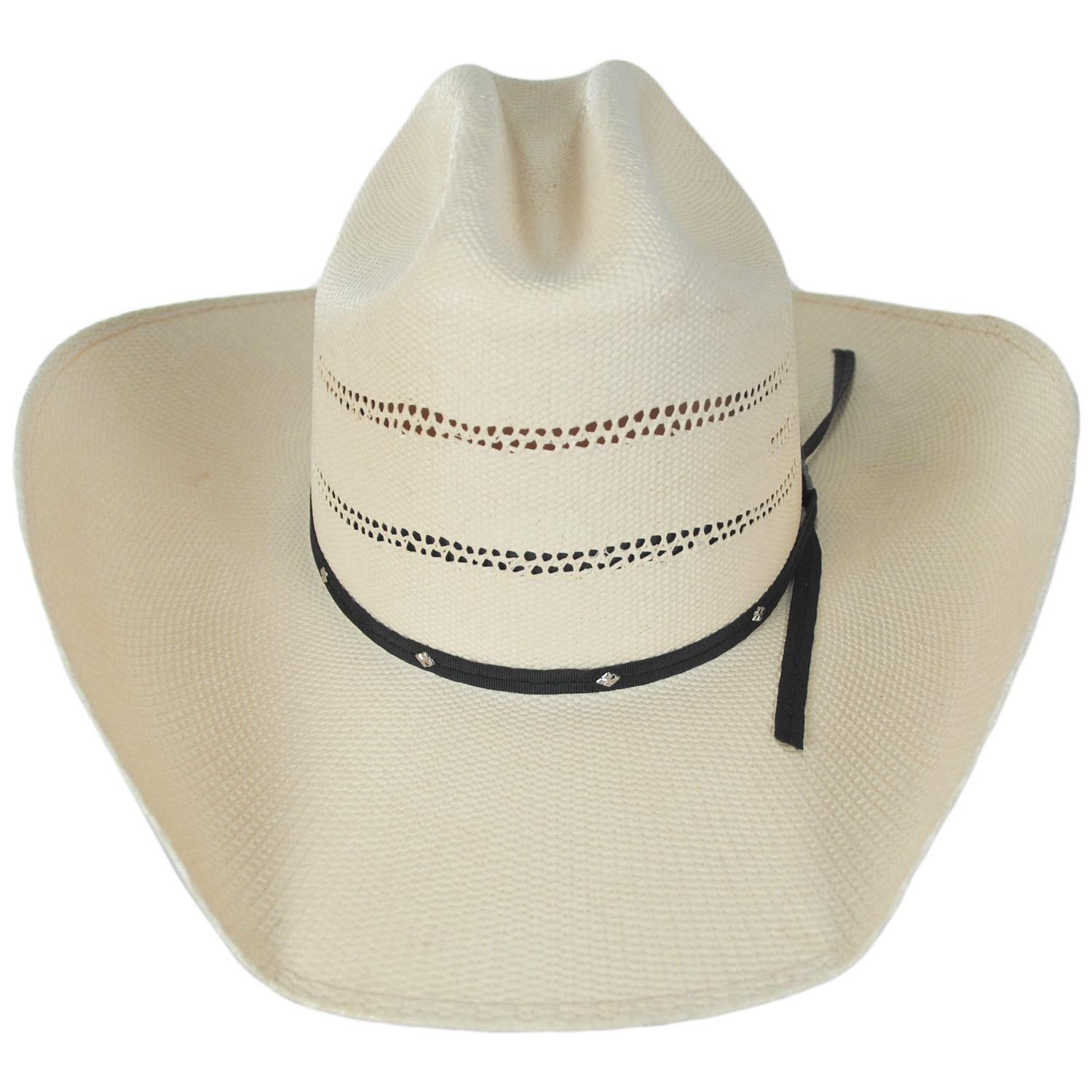 Bailey Western | Chino Bangora Straw Western Hat | 127948 | front | IVORY