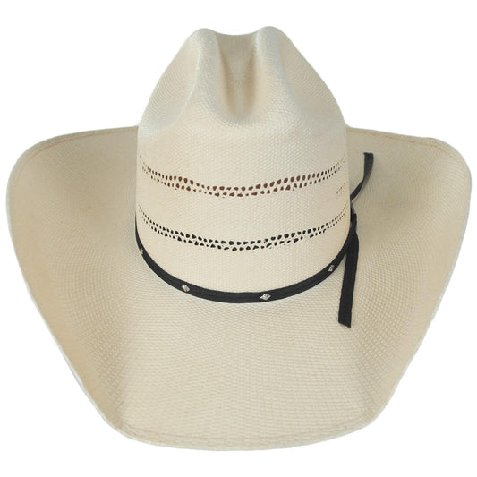 Bailey Western | Chino Bangora Straw Western Hat | 127948 | front | IVORY