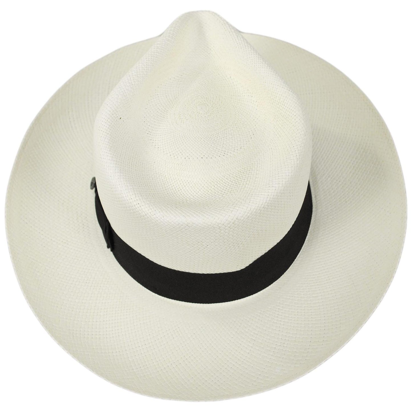 Jaxon Hats | Slicker Grade 8 Panama Straw Fedora Hat | 127151 | top | BLEACH