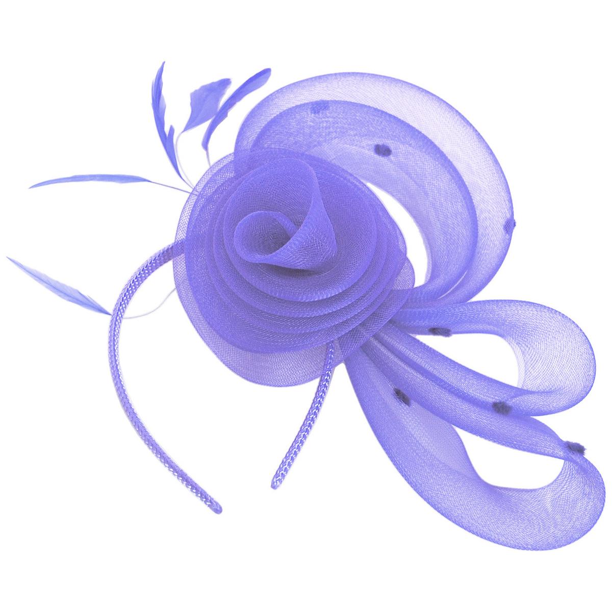 Kathy Jeanne | Pluma Horsehair Mesh Fascinator Hat | 122438 | lead | LILAC