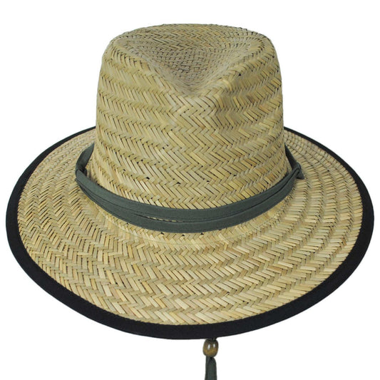 Dorfman Pacific | Rush Straw Outback Hat | 126042 | front | NATURAL