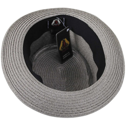 Jaxon Hats | Toyo Straw Braid Pork Pie Hat | 128501 | under | GREY