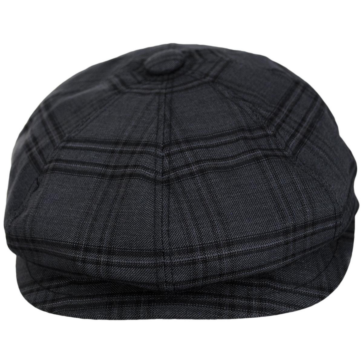 Bailey 1922 | Eniry Plaid Earflap Newsboy Cap | 167231 | front | BLACK WINDOW