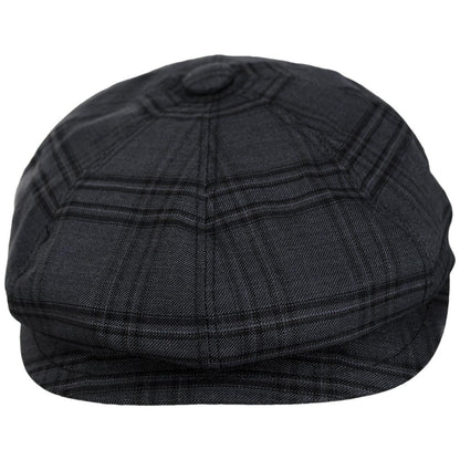 Bailey 1922 | Eniry Plaid Earflap Newsboy Cap | 167231 | front | BLACK WINDOW