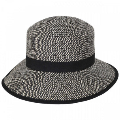 Physician Endorsed | Pitch Perfect Framer Toyo Straw Cloche Hat | 102727 | lead | BLACK
