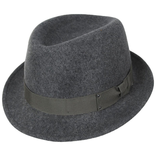 Bailey 1922 | Wynn Wool LiteFelt Fedora Hat | 130048 | lead | PEWTER