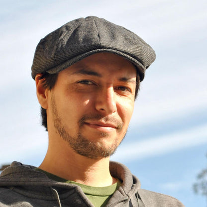 Jaxon Hats | Union Wool Blend Newsboy Cap | 167789 | lsmthree | CHARCOAL