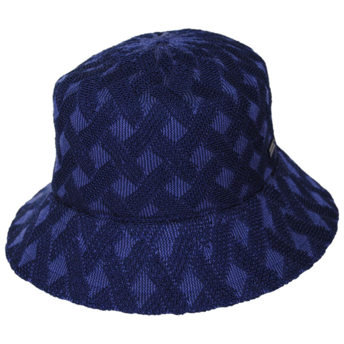Kangol | Cross Weave Bucket Hat | 185837 | lead | HAZY INDIGO