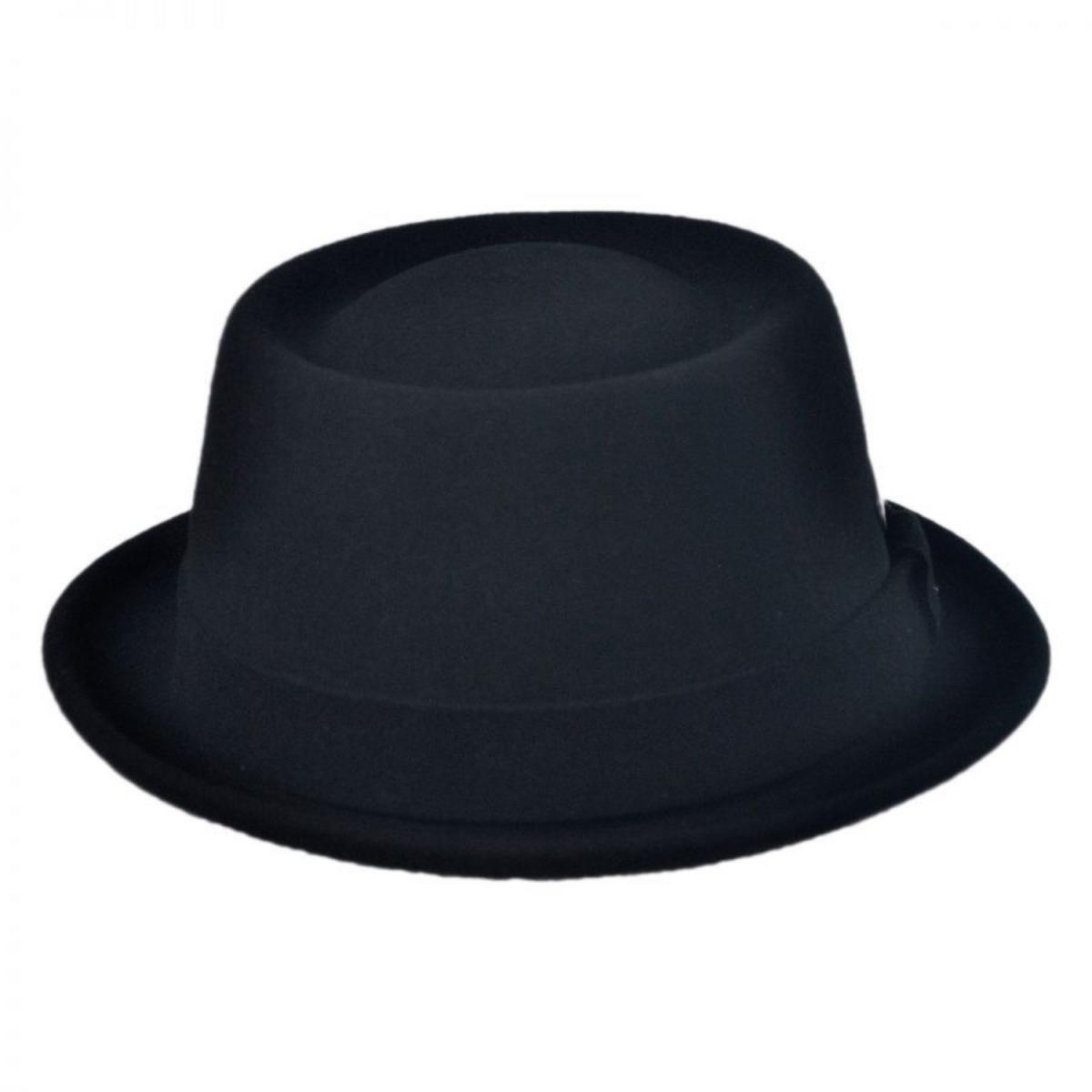 Kangol | Wool LiteFelt Pork Pie Hat | 130196 | profile | BLACK