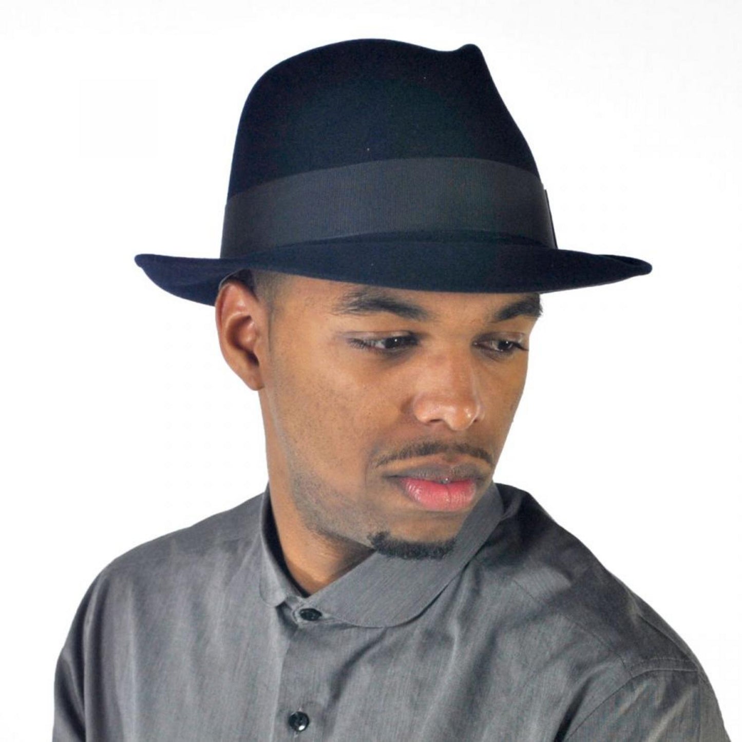 Stetson | Saxon Fur Felt Fedora Hat - Midnight Blue | 130609MB | lsmthree | MIDNIGHT