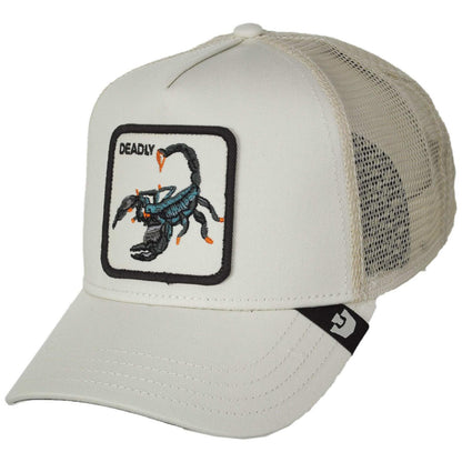 Goorin Bros | Deadliest Scorpion Mesh Trucker Snapback Baseball Cap | 200657 | lead | CHALK