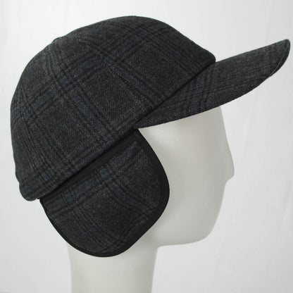 Kangol | Plaid Earflaps Strapback Baseball Cap | 201196 | profiletwo | BLACK MULTI