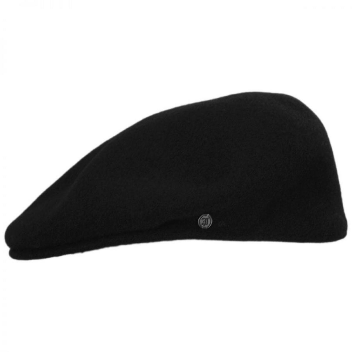 Jaxon Hats | Genuine Wool Ivy Cap | 168201 | profile | BLACK