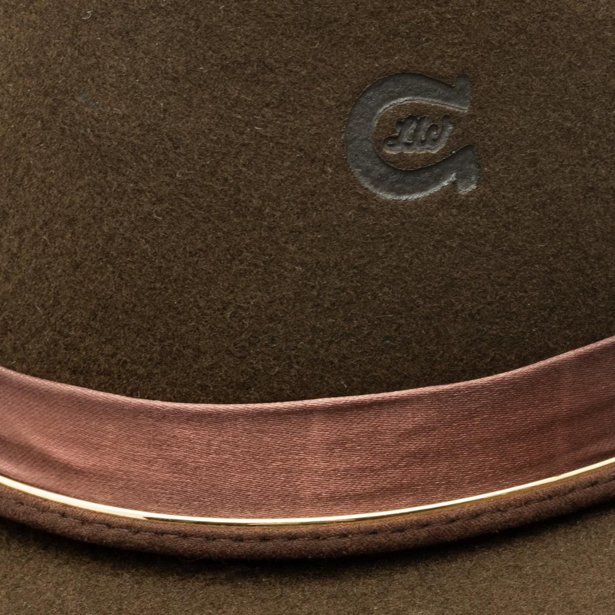 Charlie 1 Horse | Songbird Wool Felt Western Hat | 124966 | detailtwo | CHOCOLATE