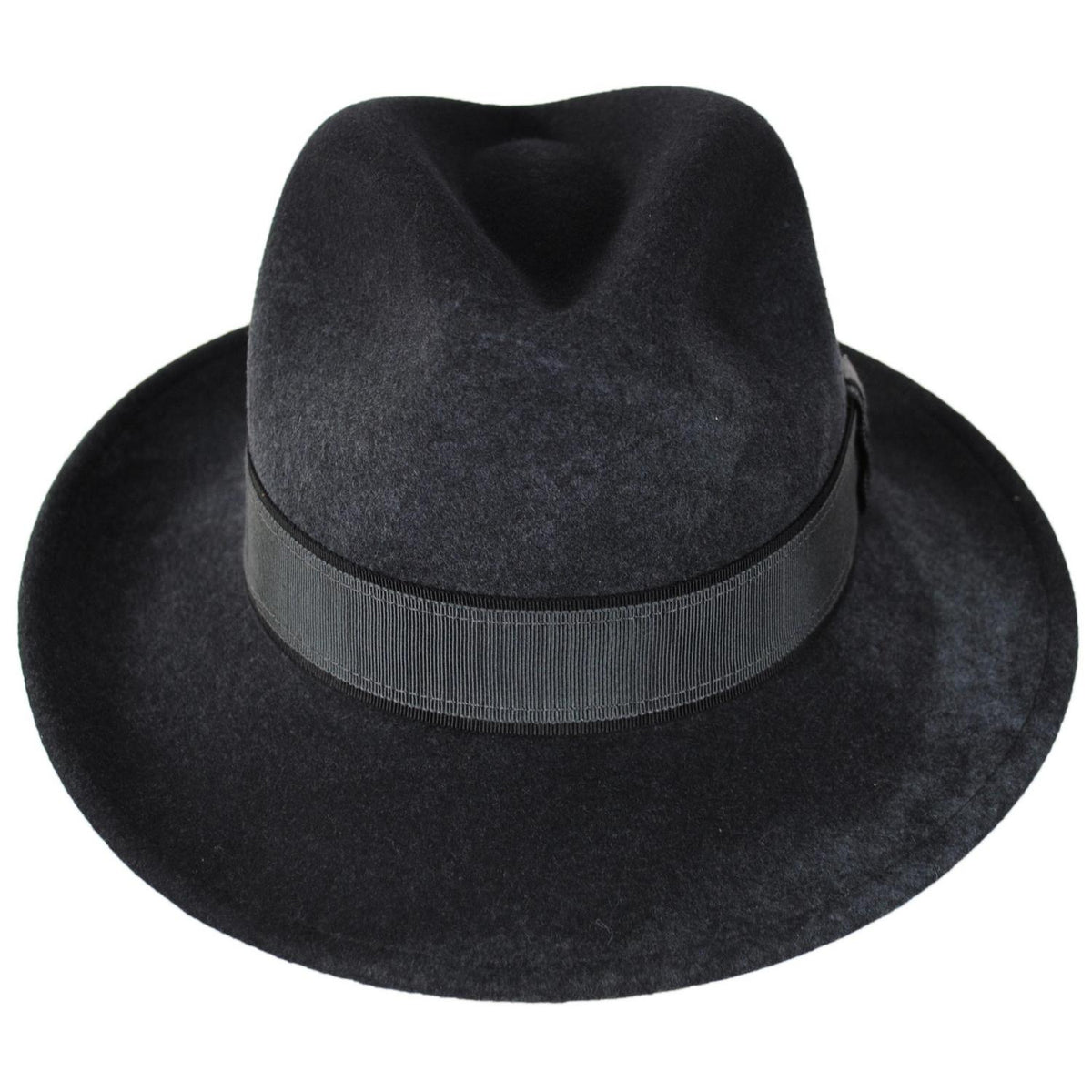 Bailey 1922 | Rawn Wool LiteFelt Fedora Hat | 133312 | front | ELEPHANT GREY SWIRL