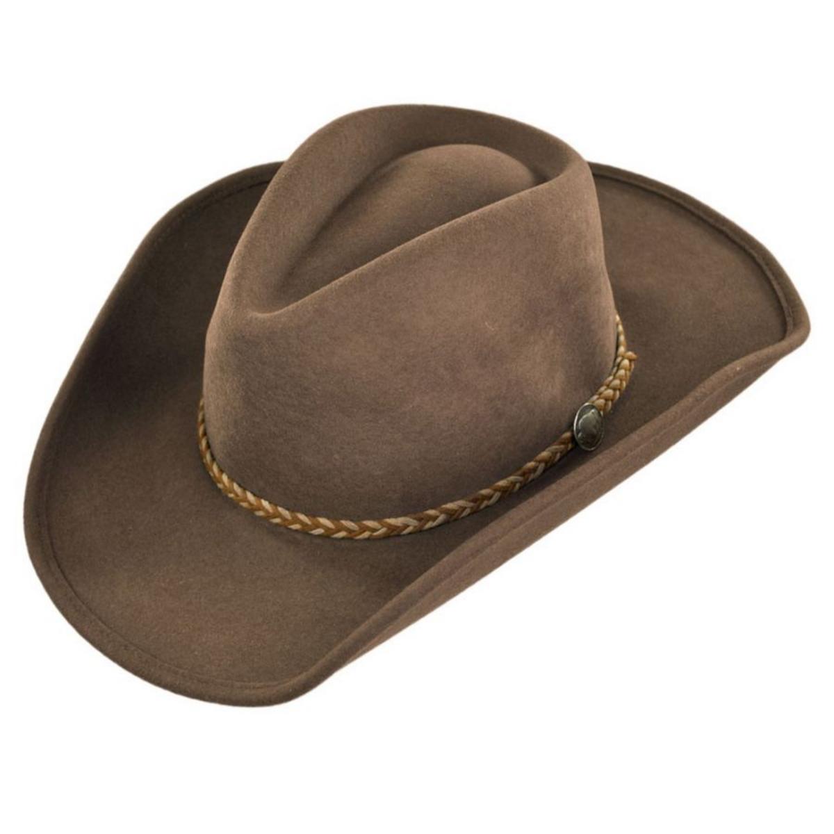 Stetson | Rawhide Buffalo Fur Felt Western Hat | 130626 | lead | MINK
