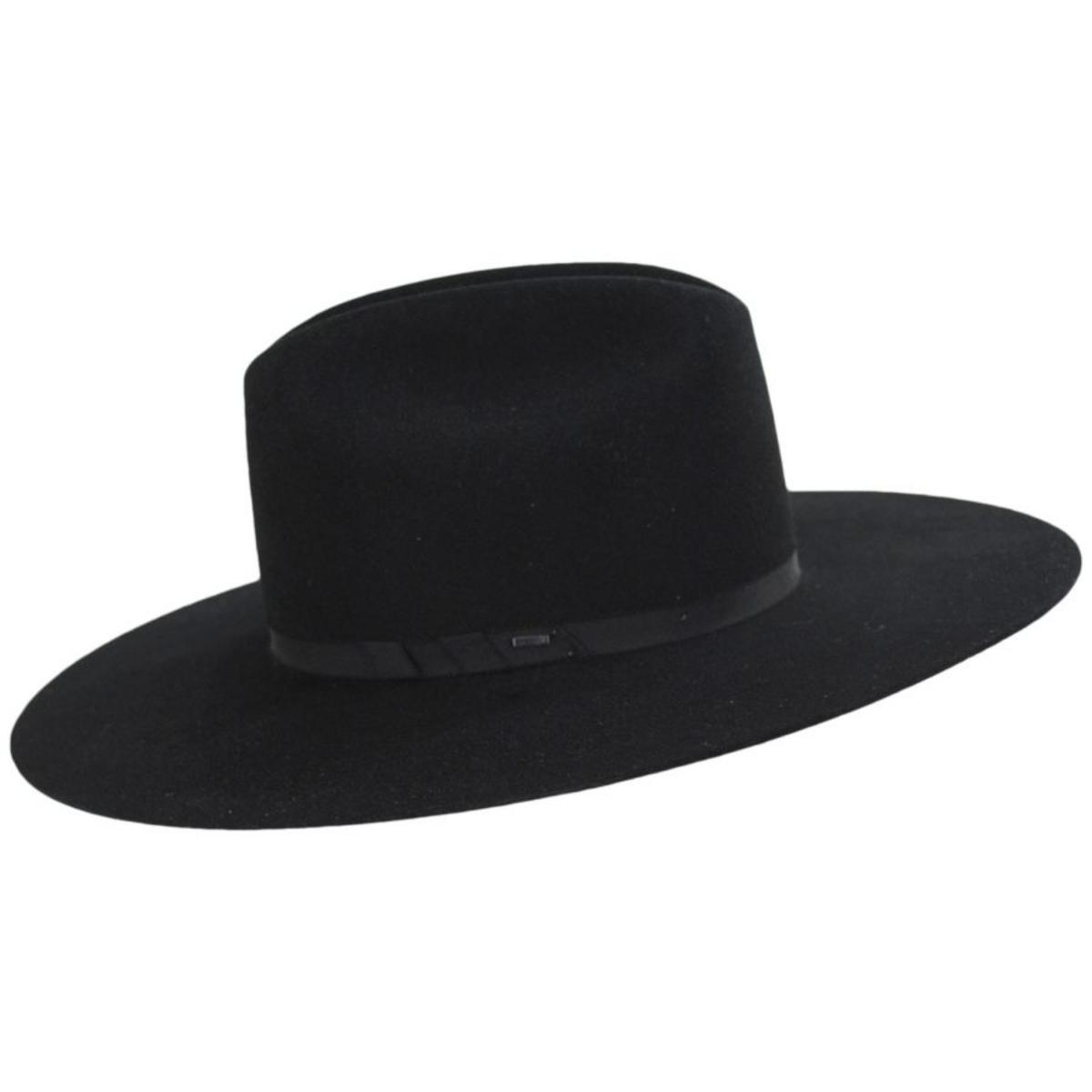 Bailey 1922 | Niall Wool Felt Western Hat | 130394 | profile | BLACK