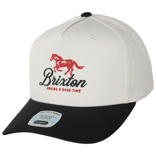 BRIXTON HATS | Good Times Cotton MP Snapback Baseball Cap | 201894 | lead | BLACK/WHITECAP