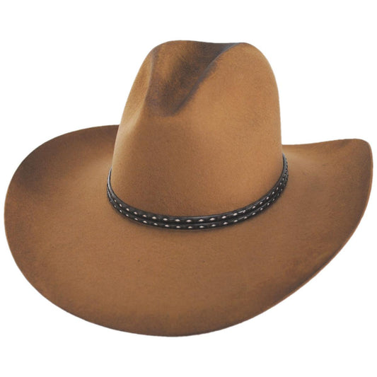 Stetson | Sand Hollow Buffalo Fur Felt Western Hat | 130752 | lead | TOFFEE