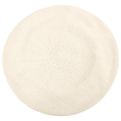 sur la tete | Cotton Beret - 11.5 inch Diameter | 151101 | under | NATURAL