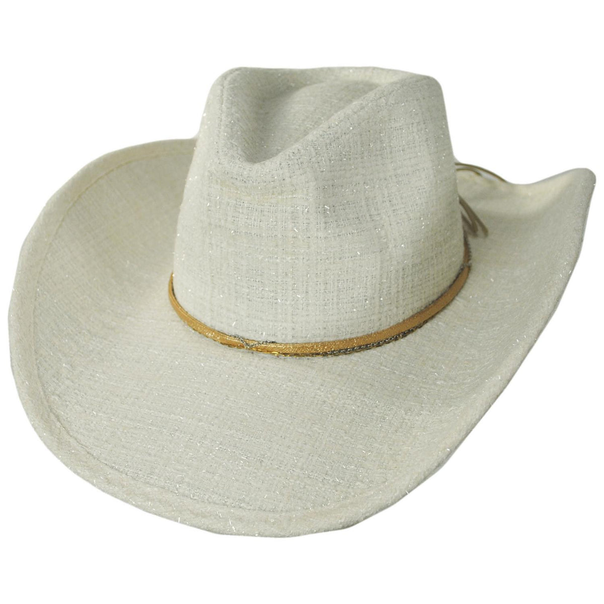 San Diego Hat Company | Stardust Boucle Tweed Cowboy Hat | 108668 | lead | IVORY